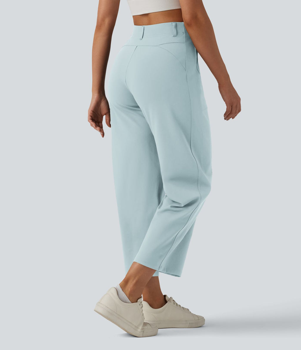 Pantalon barrel DayStretch taille haute avec poches