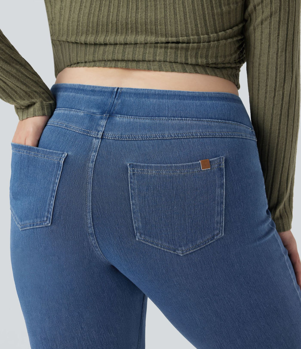 Halara Flex™ Jegging Casual Taille Haute Tricot Extensible Poche Latérale Arrière Grande Taille
