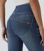 Jean skinny 7/8 casual taille haute Halara Flex™ avec poches