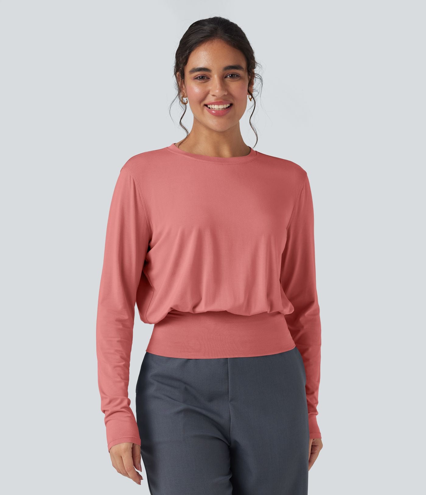 T-shirt de travail col rond manches longues
