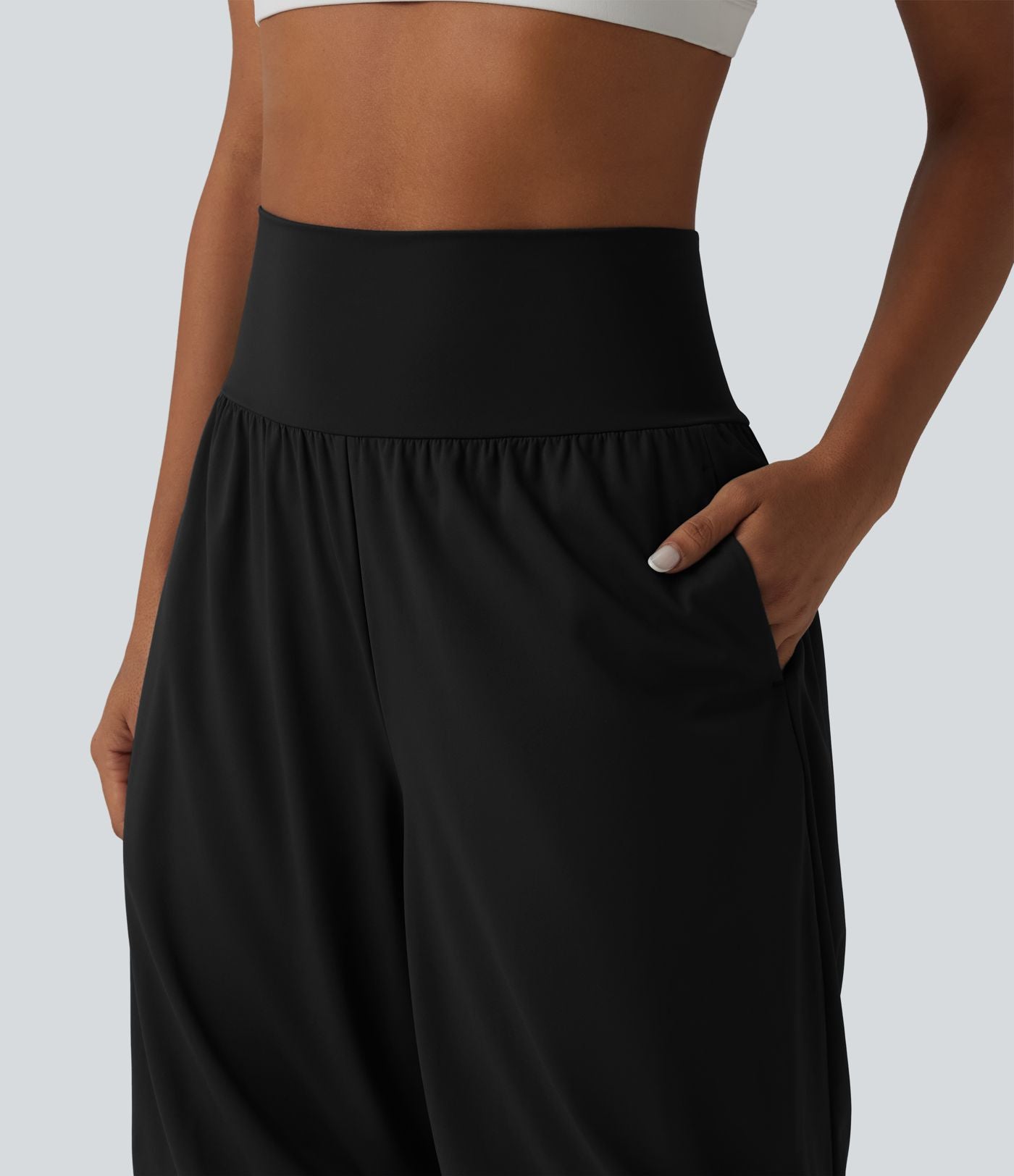 Short ballon de yoga SoftlyZero™ Airy effet frais InstantCool taille très haute avec poches