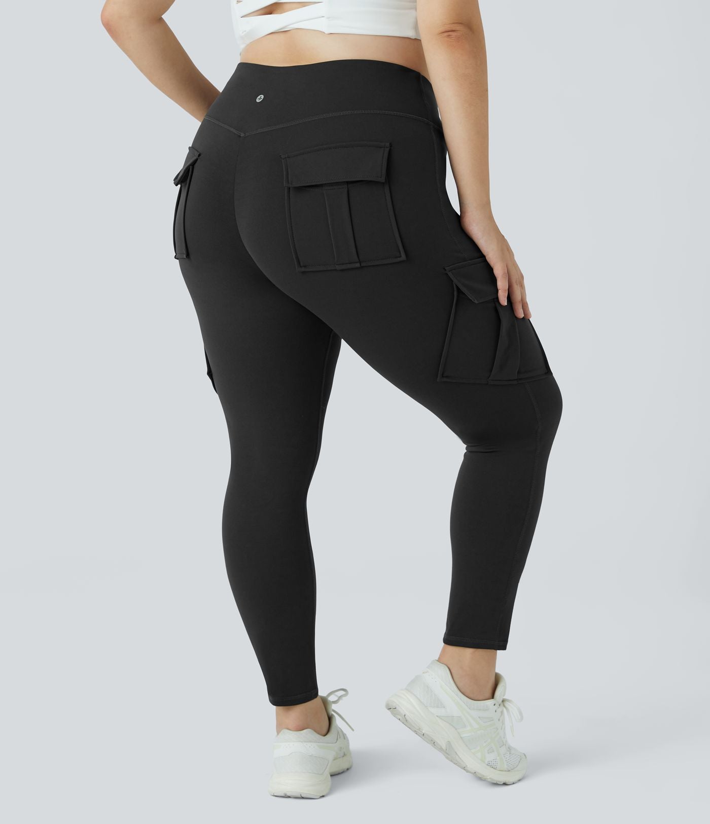 Legging yoga grande taille ajusté cargo 7/8 taille haute DayStretch avec poches