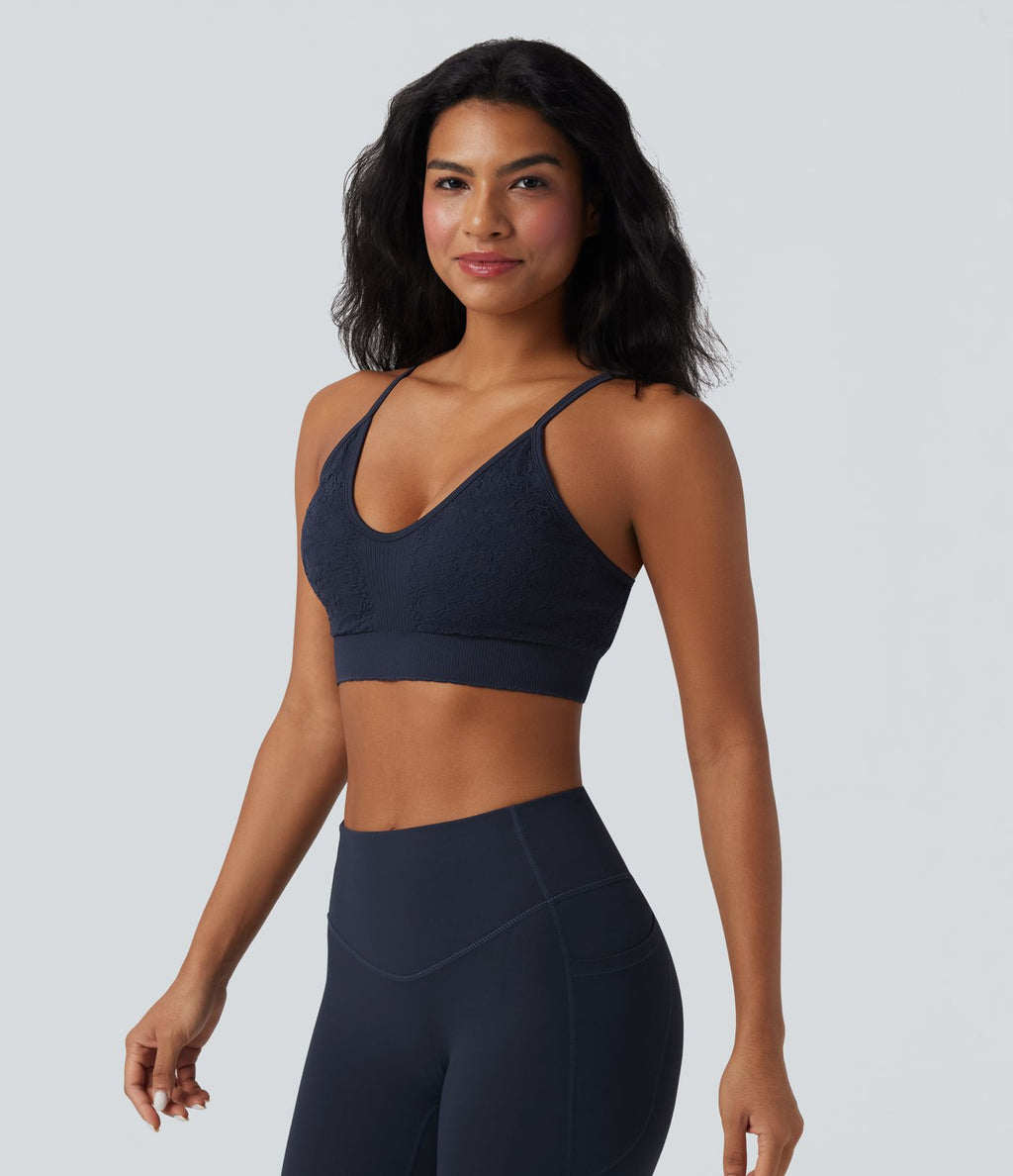 Brassière de sport yoga maintien léger sans couture OneForm Seamless Flow