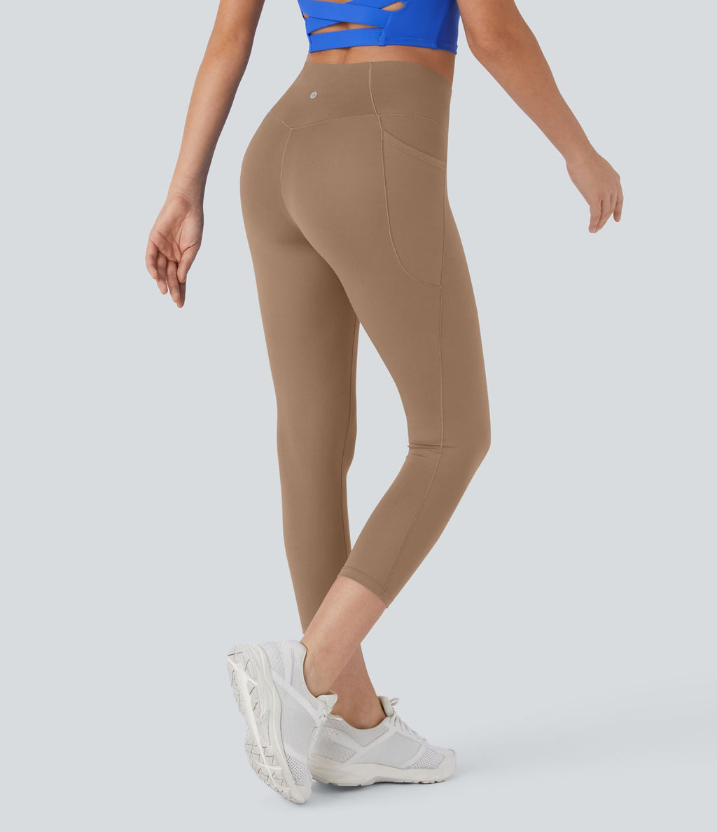Softlyzero™ Legging Capri Unis Poches Croisées - UPF50+