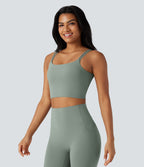 Débardeur yoga court Halara UltraSculpt™ double bretelles torsadé dos nu