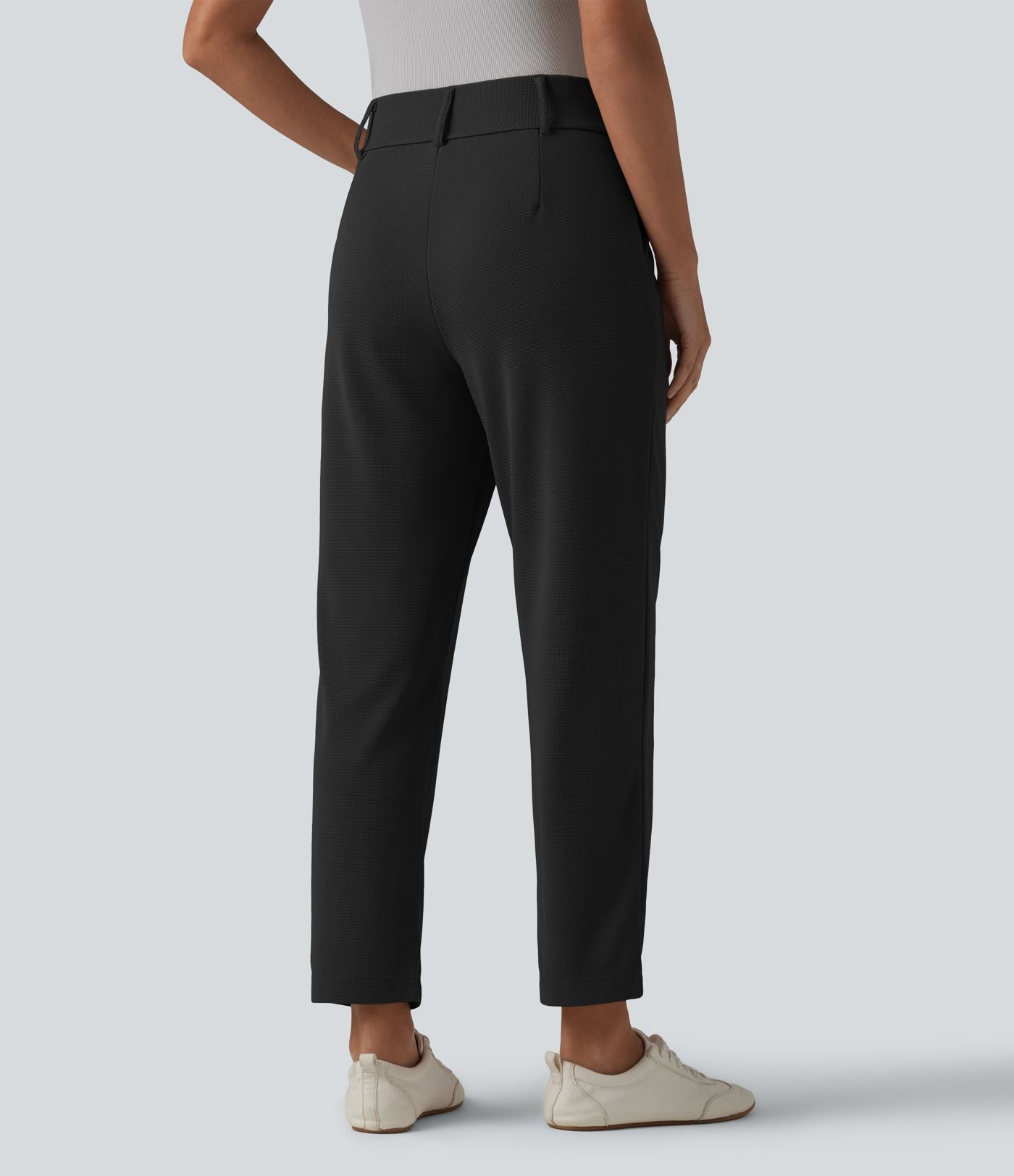 Halara Flex™ Pantalon tailleur fuselé taille haute en tissu gaufré avec poches