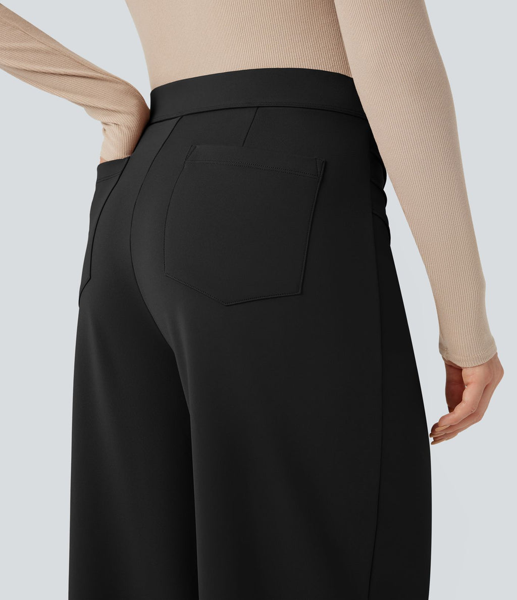 Pantalon tailleur ample taille haute Halara Flex™ DayStretch avec poches