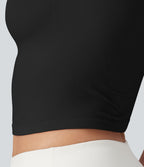 Haut de sport yoga OneForm sans couture Flow col rond manches courtes raglan ajusté