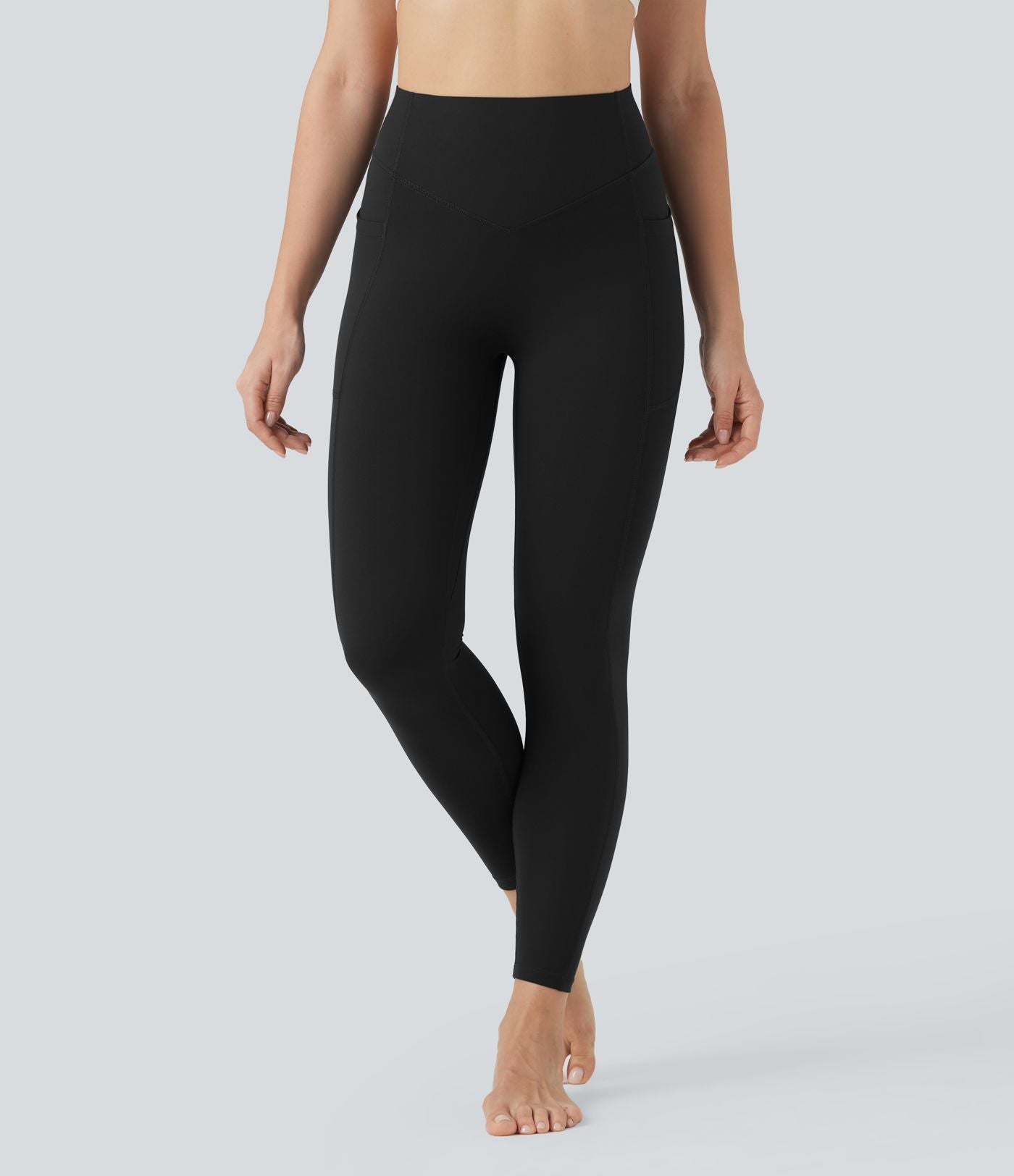 Short cycliste 7,5 cm de yoga gainant taille haute à blocs de couleurs et séchage rapide SoftlyZero™