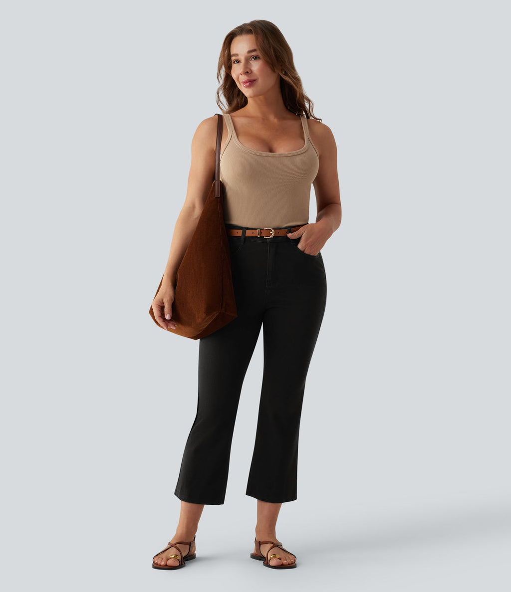 Halara Flex™ Jean bootcut casual taille mi-haute avec poches