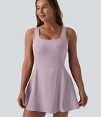 Robe de sport mini 2-en-1 SoftlyZero™ Airy col U poches effet frais InstantCool danse bonnets E-G, accès facile Easy Peasy