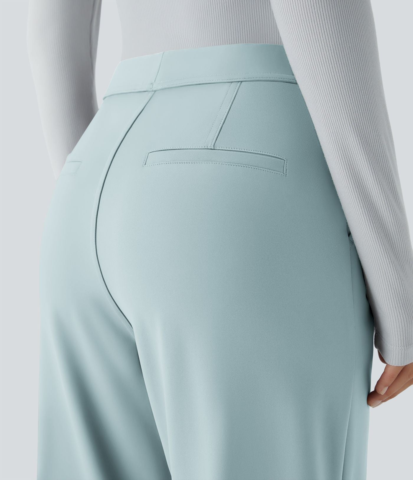 Pantalon tailleur évasé taille haute Halara Flex™ DayStretch avec poches