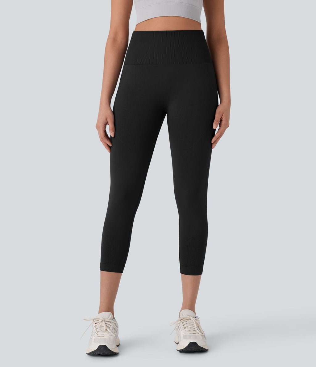 Legging capri yoga gainant effet push-up taille haute sans couture OneForm Seamless Flow