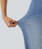 Jean large Halara Flex™ taille haute gainant avec poches