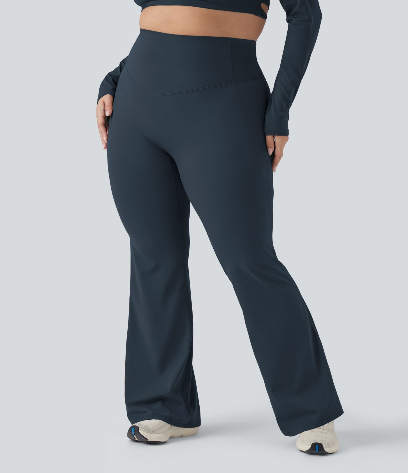 Pantalon yoga évasé gainant sculptant grande taille taille haute Halara UltraSculpt™