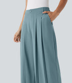 Pantalon tailleur large fluide Breezeful™ taille mi-haute séchage rapide avec poches latérales