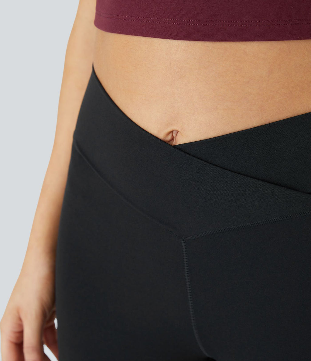 Softlyzero™ Short 7,5cm Biker Taille Haute Croisé Uni