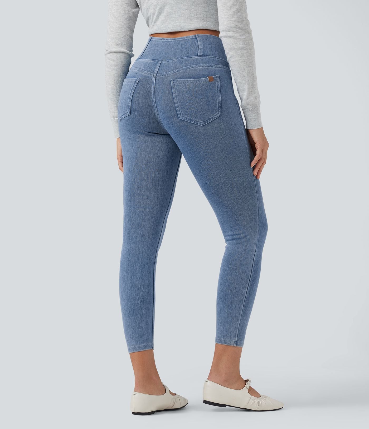 Halara Flex™ Jegging Travail Taille Haute Croisé Poches Multiples Tricot Extensible