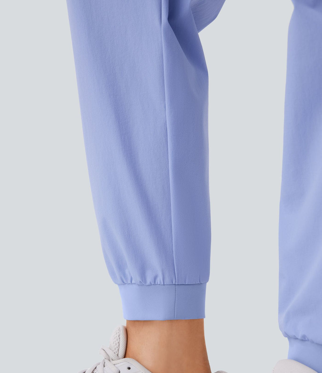 Pantalon de randonnée déperlant et résistant à l'usure, taille moyenne à cordon, poches multiples et doublure polaire
