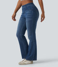 Halara Flex™ Jean bootcut casual taille mi-haute avec poches