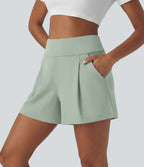 Short de travail large taille haute DayStretch avec poches