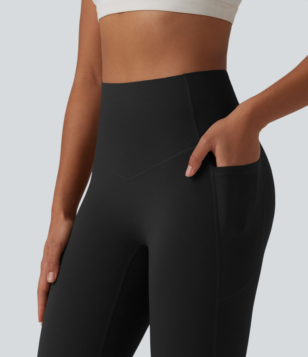 Halara UltraSculpt™ Legging de yoga évasé gainant taille haute avec poches