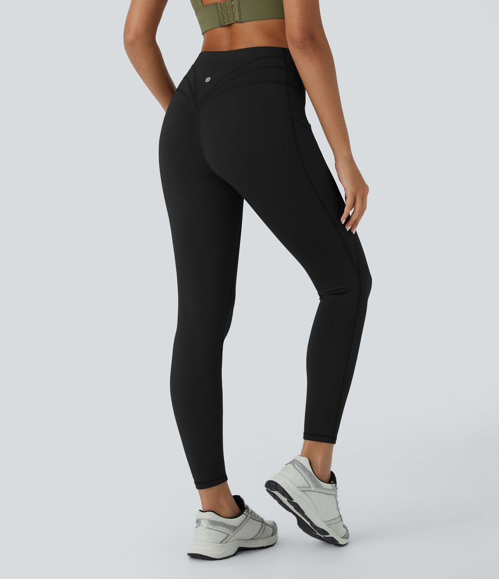 Legging 7/8 de yoga Softlyzero™ thermique taille haute avec poches latérales