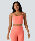 Débardeur yoga court Halara UltraSculpt™ double bretelles torsadé dos nu