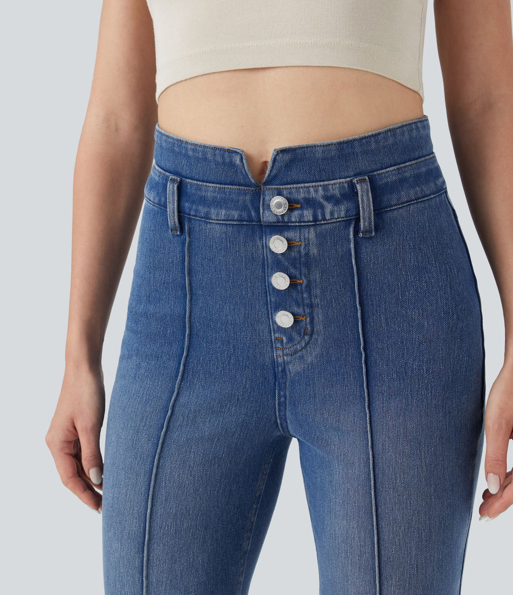 Jean évasé Halara Flex™ taille mi-haute gainant avec poches