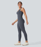 Combinaison de sport Halara UltraSculpt™ col V gainante push-up à poches