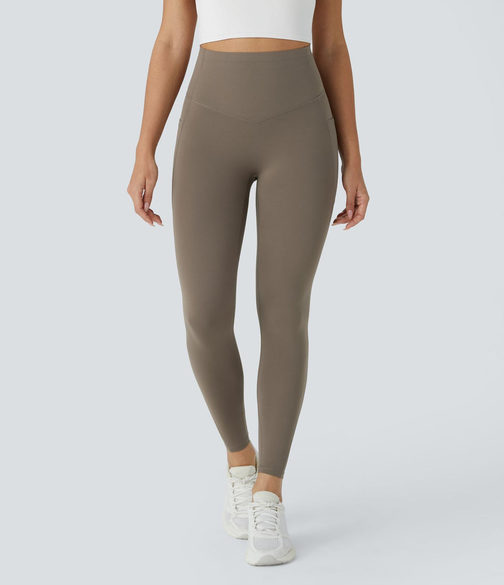 Legging d'entraînement gainant galbant taille haute avec poches Halara UltraSculpt™