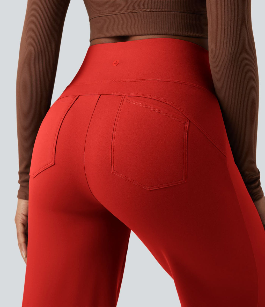 Pantalon yoga large gainant taille haute DayStretch avec poches