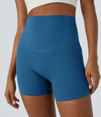 Short cycliste d'entraînement gainant taille haute UltraSculpt™ SoCinched à poches latérales 12,5 cm