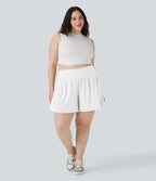 Short tailleur 2-en-1 Cool Touch yoga taille très haute Softlyzero™ Airy grande taille 17,5 cm avec poches