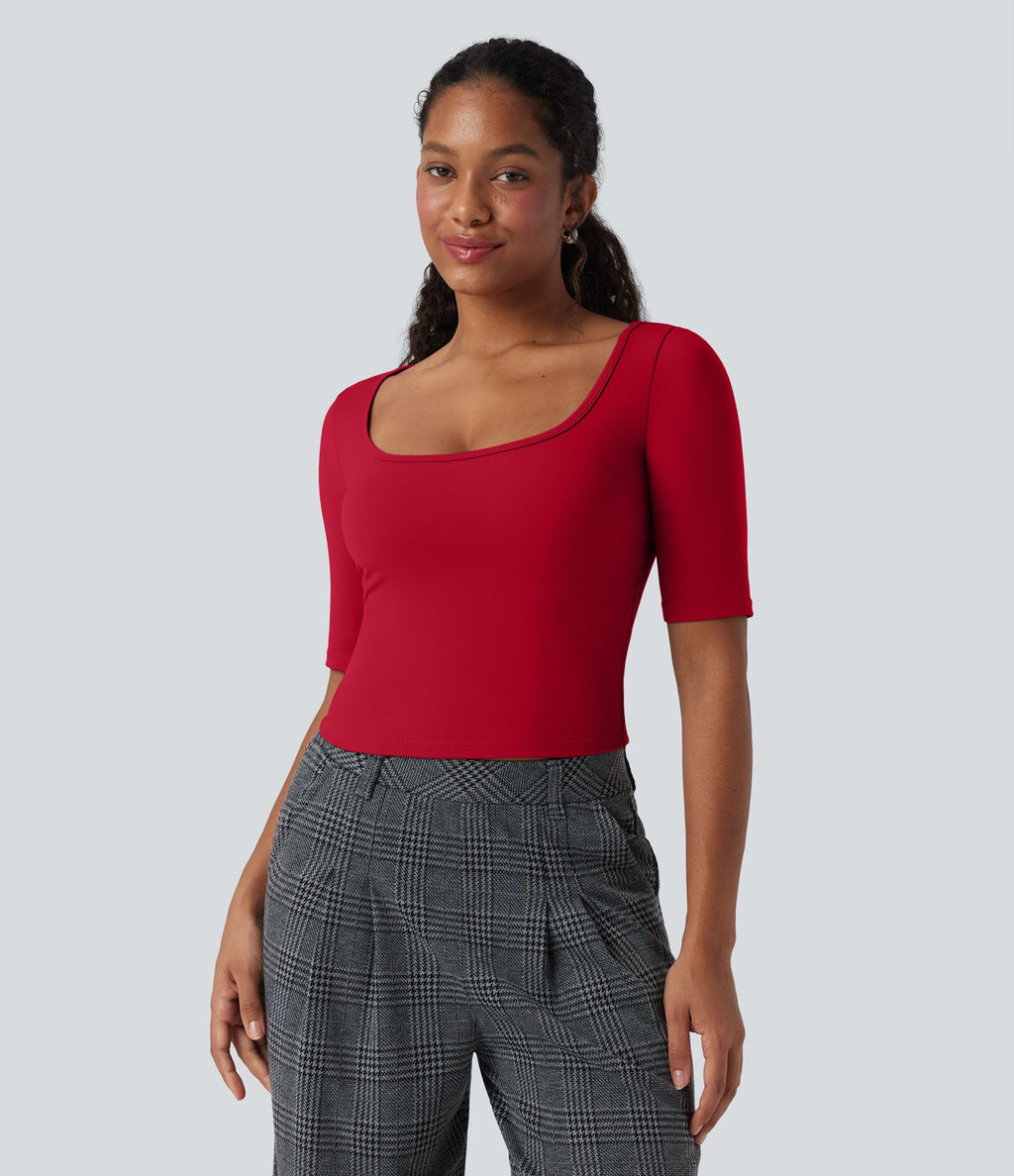 T-shirt de travail SoftlyZero™ Airy encolure arrondie manches courtes effet frais InstantCool