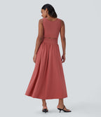 Robe longue décontractée sans manches Breezeful™ à découpes et séchage rapide - Se porte devant ou dos
