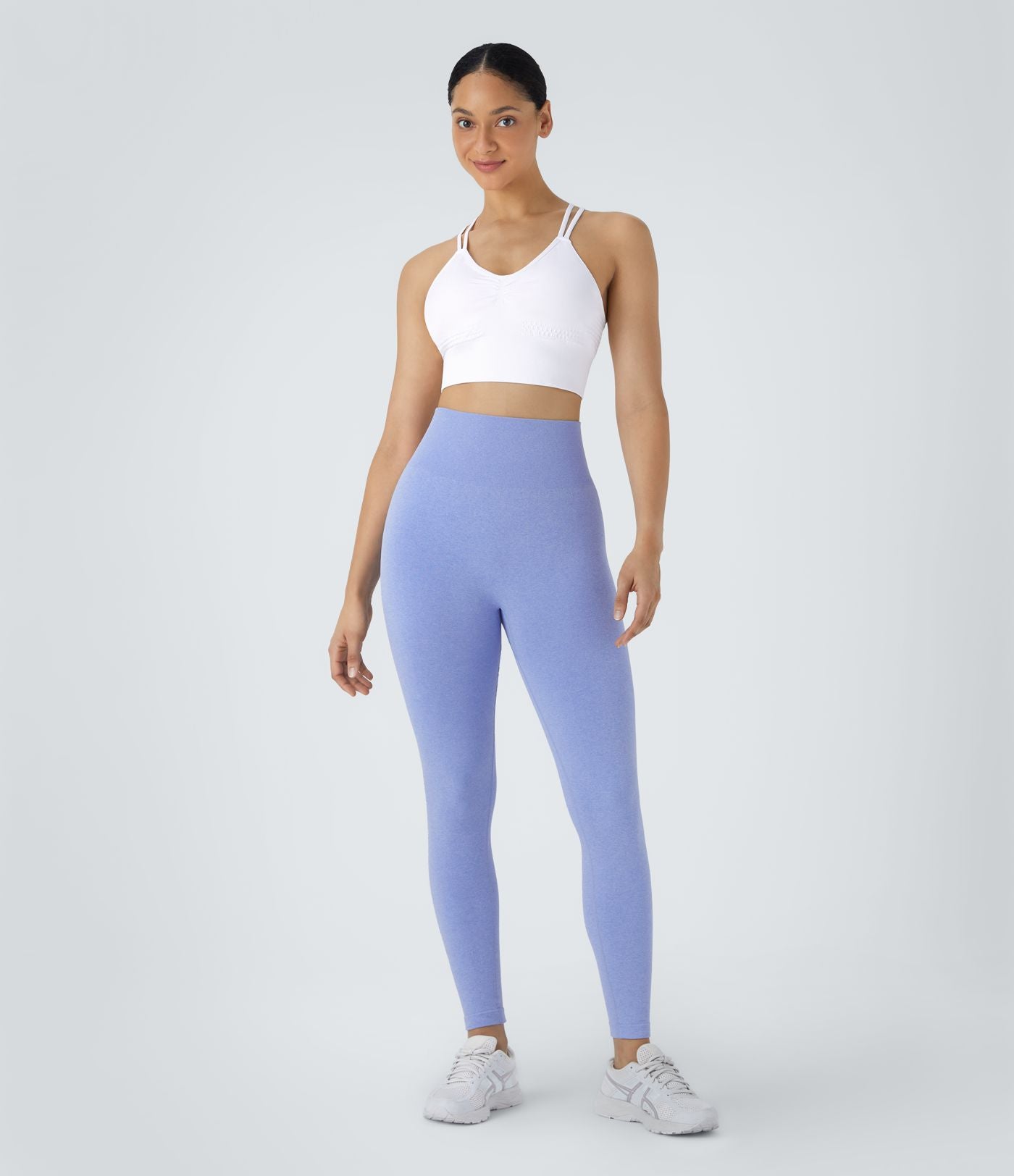 Brassière de sport maintien léger bretelles froncées doubles bonnets A-D OneForm Seamless Flow