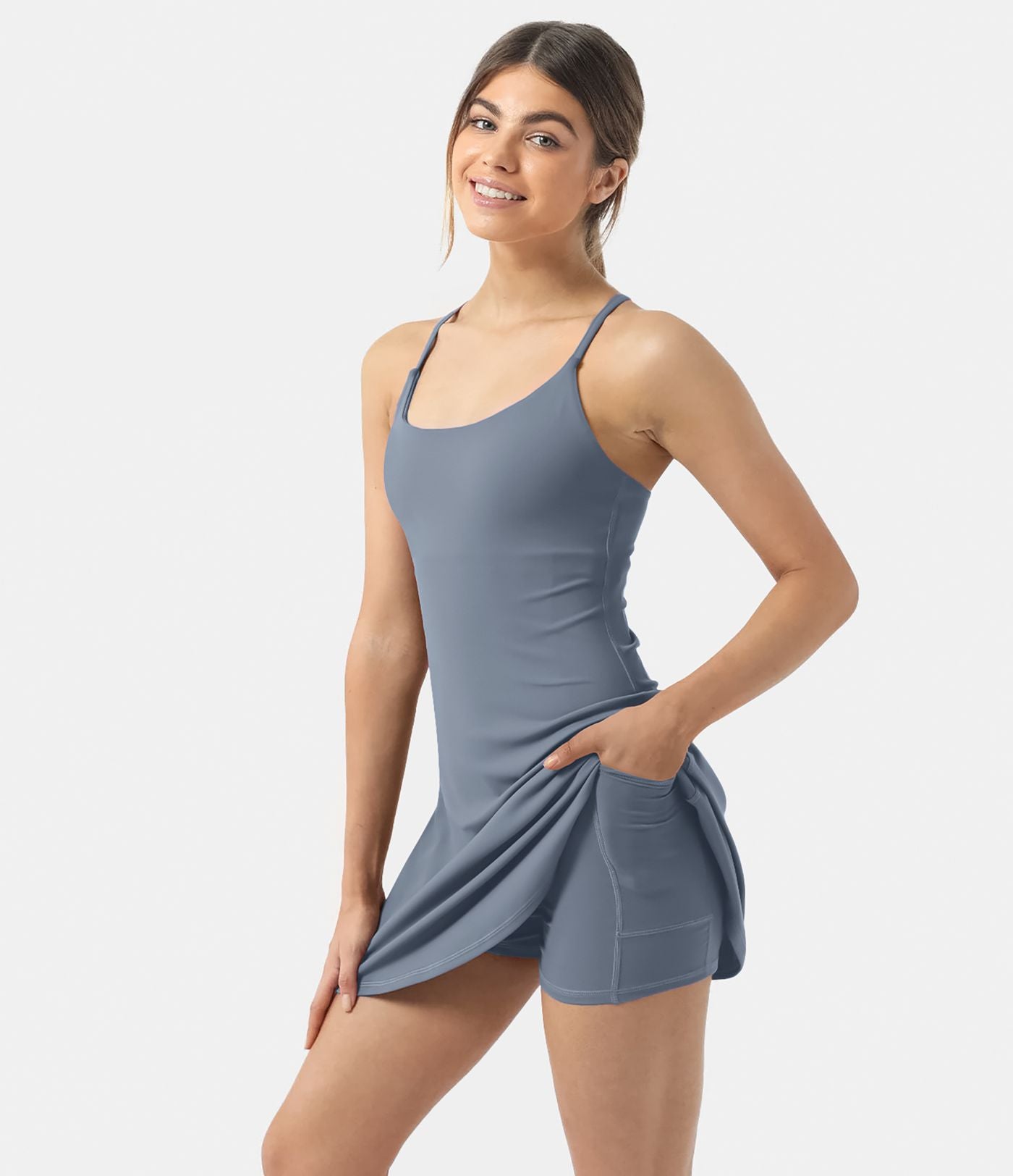 Robe de sport SoftlyZero™ Plush dos nu A-C