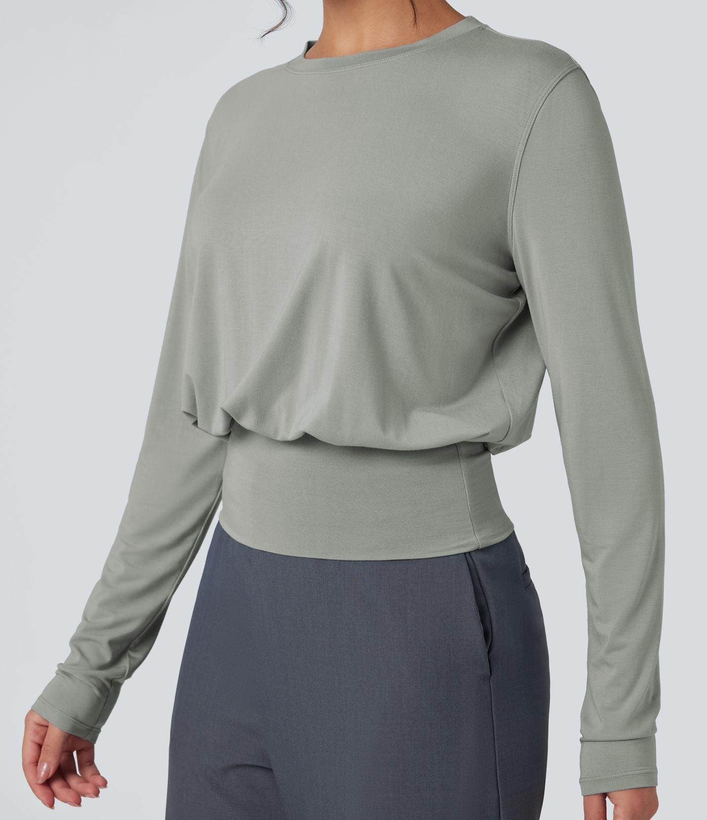 T-shirt de travail col rond manches longues
