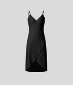 Robe de Plage Fines bretelles croisée dos nu effet portefeuille effet frais InstantCool