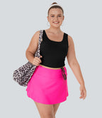 Débardeur Danse Barre Ballet Grande Taille à Encolure U Dos Nu et Croisé
