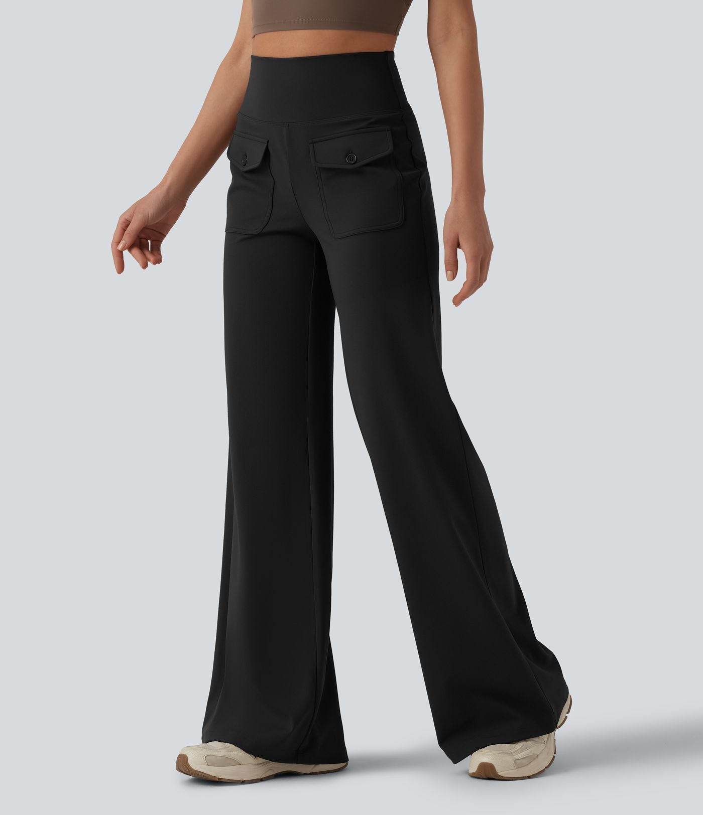 Pantalon de yoga large DayStretch gainant taille haute avec poches