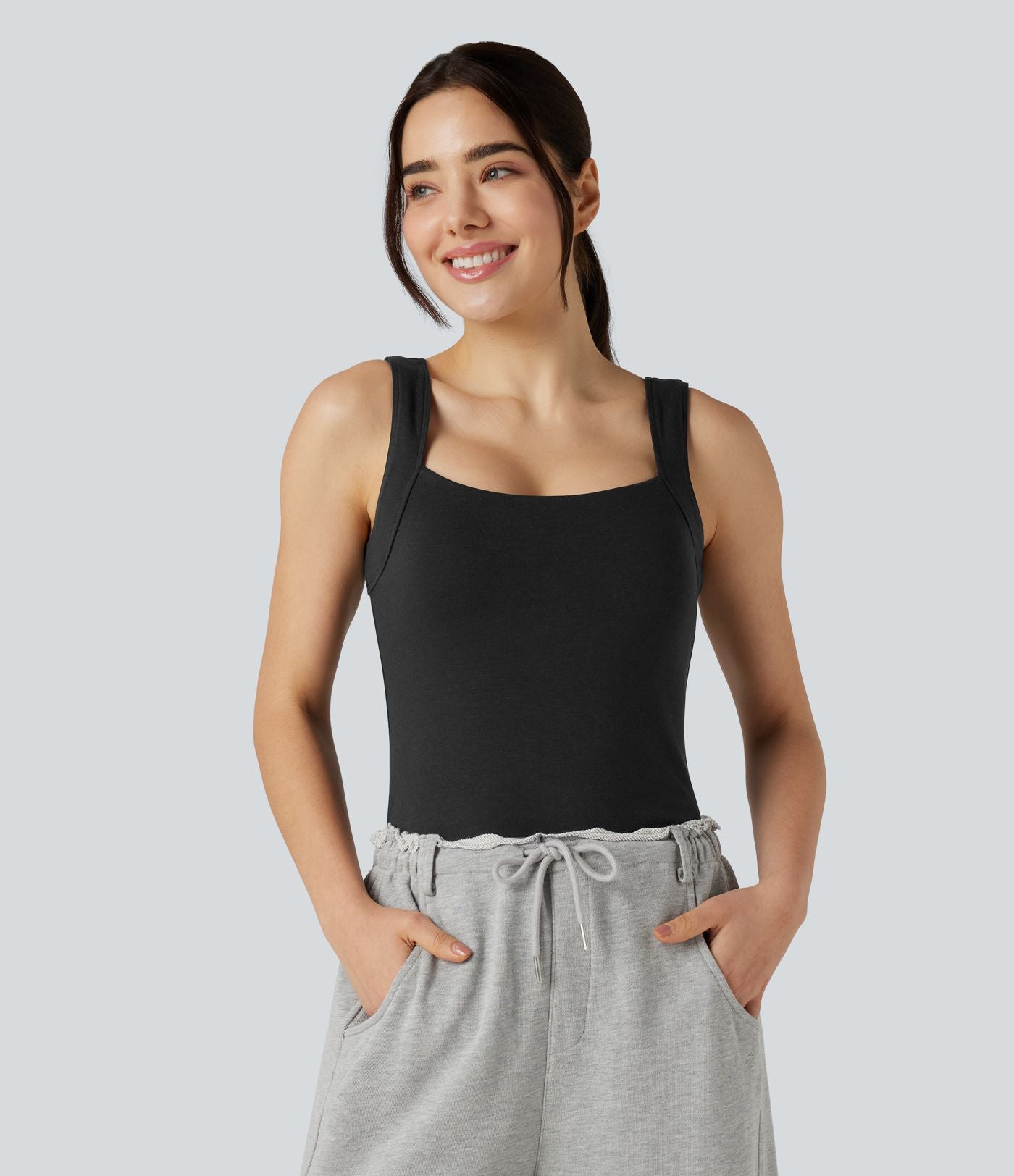 Débardeur chaud décolleté carré