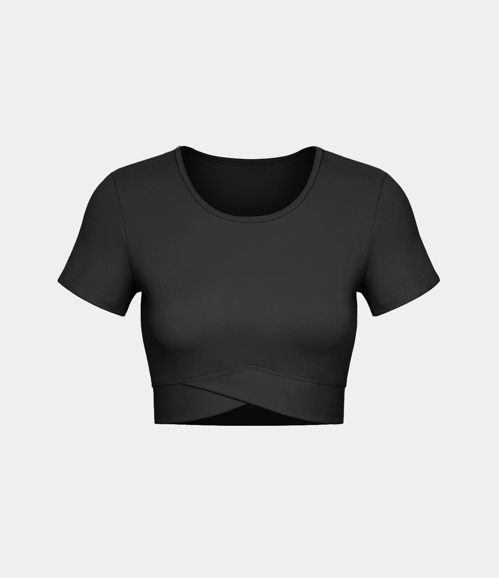 Softlyzero™ Plush Sports Top Ourlet Croisé
