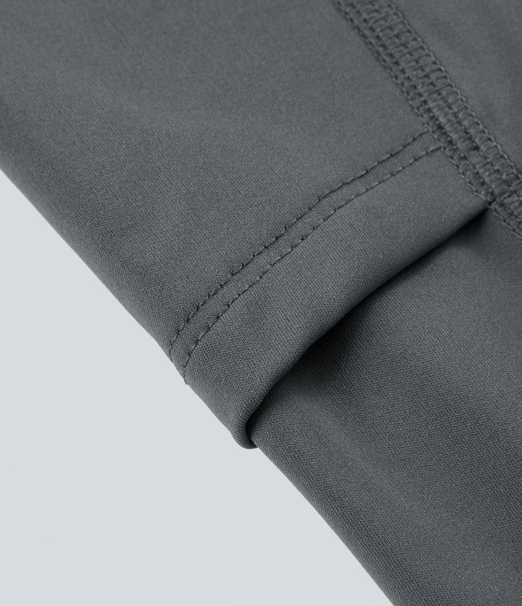 Jupe Casual Évasée Mesh Mi-Longue Fuide 2 en 1 Contrastée Taille Haute Cordon Poche Latérale