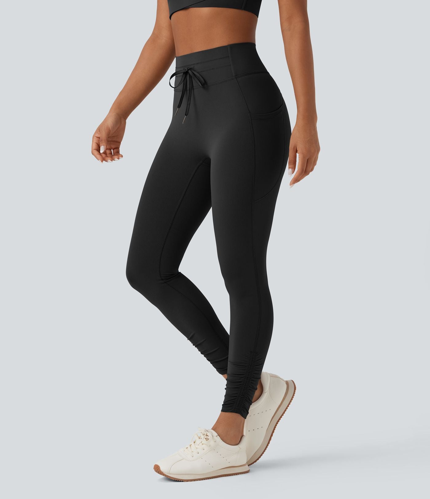 Legging de yoga gainant taille haute avec cordon de serrage et poches Halara UltraSculpt™