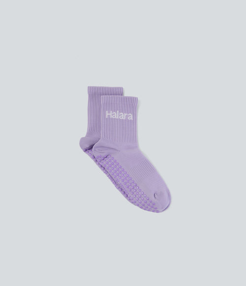 Chaussettes antidérapantes à logo Halara