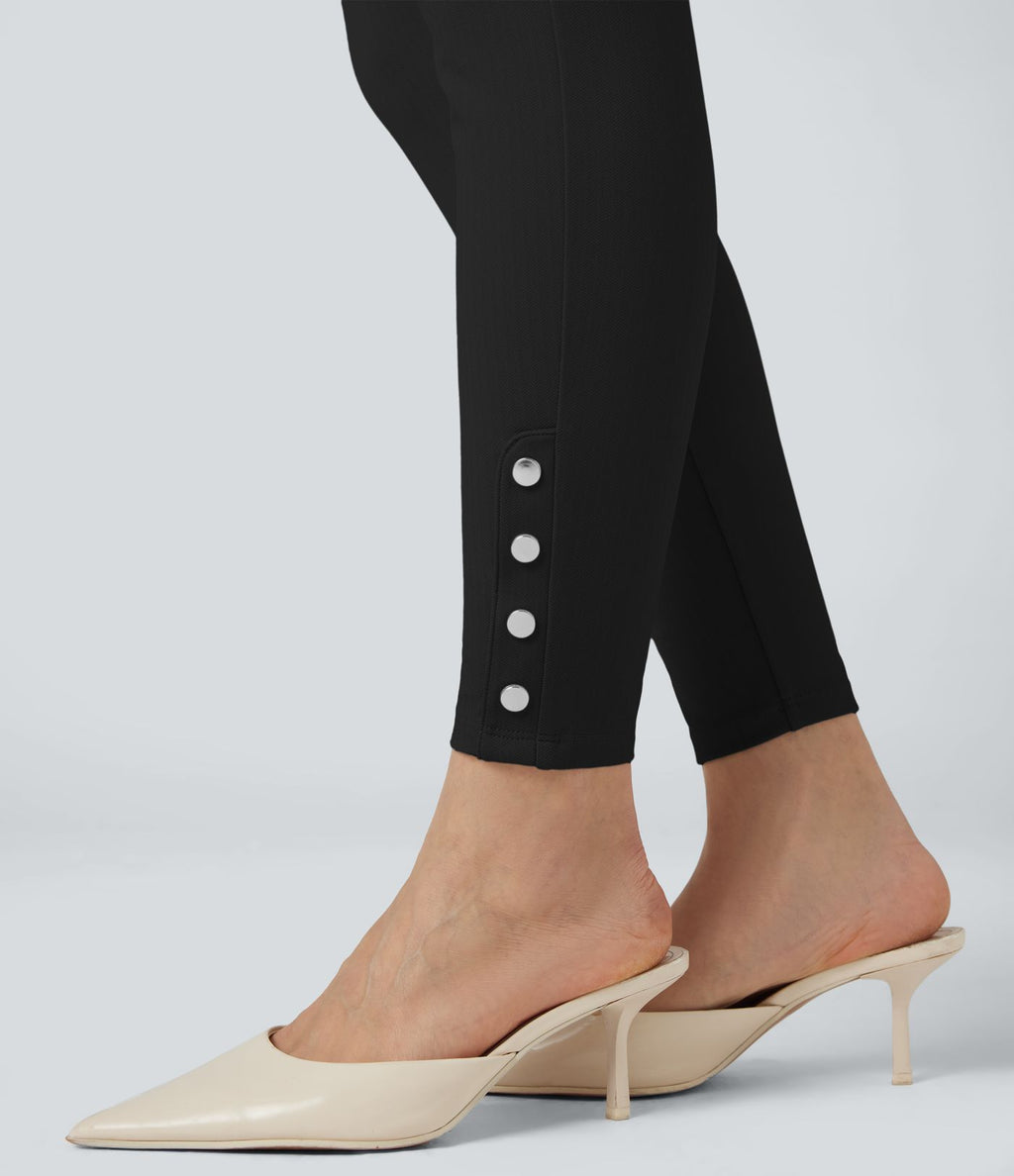 Pantalon tailleur skinny Halara Flex™ gainant taille haute chevrons avec poches
