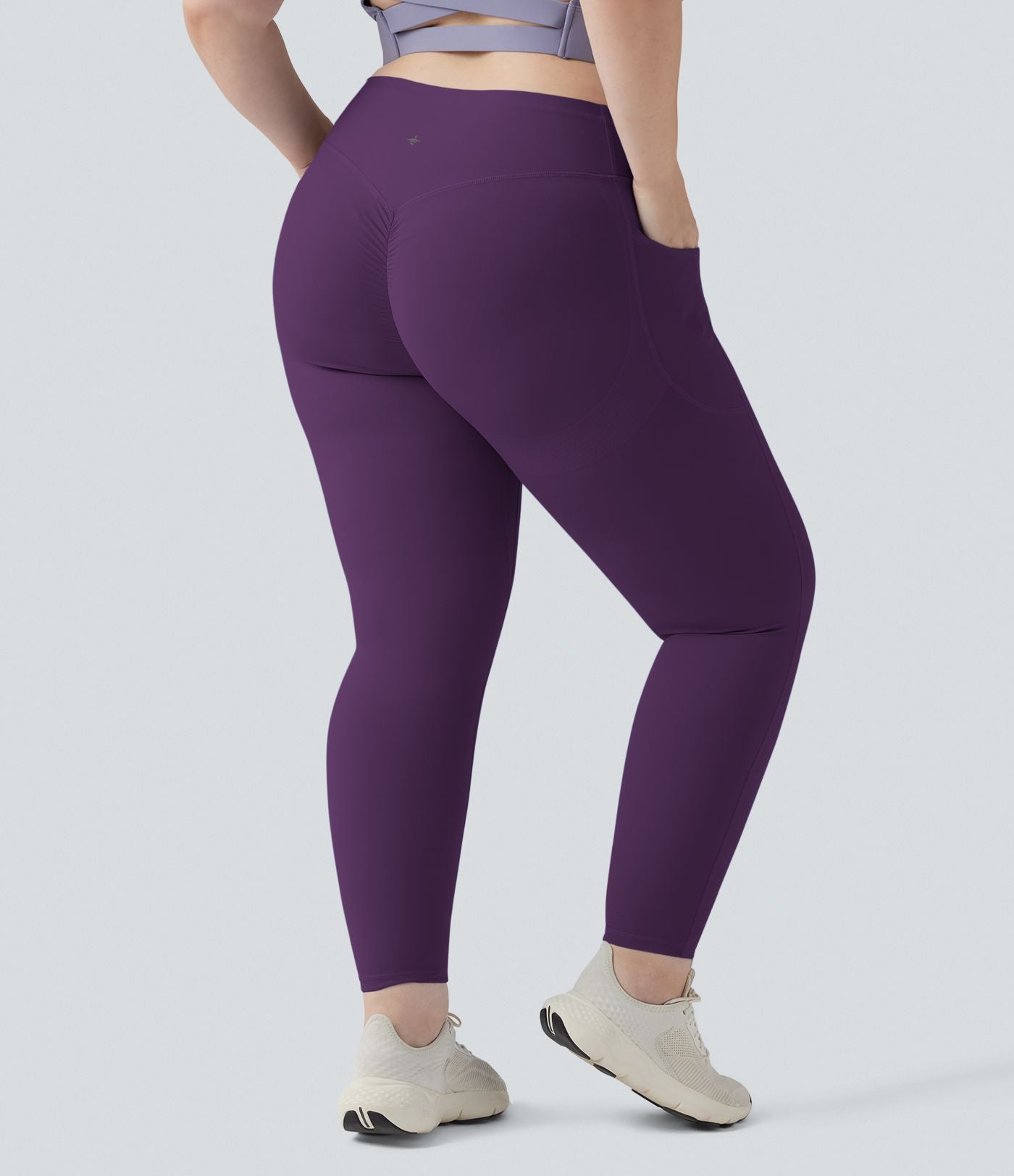 Legging d'entraînement gainant galbant taille haute grande taille avec effet scrunch et poches Halara UltraSculpt™