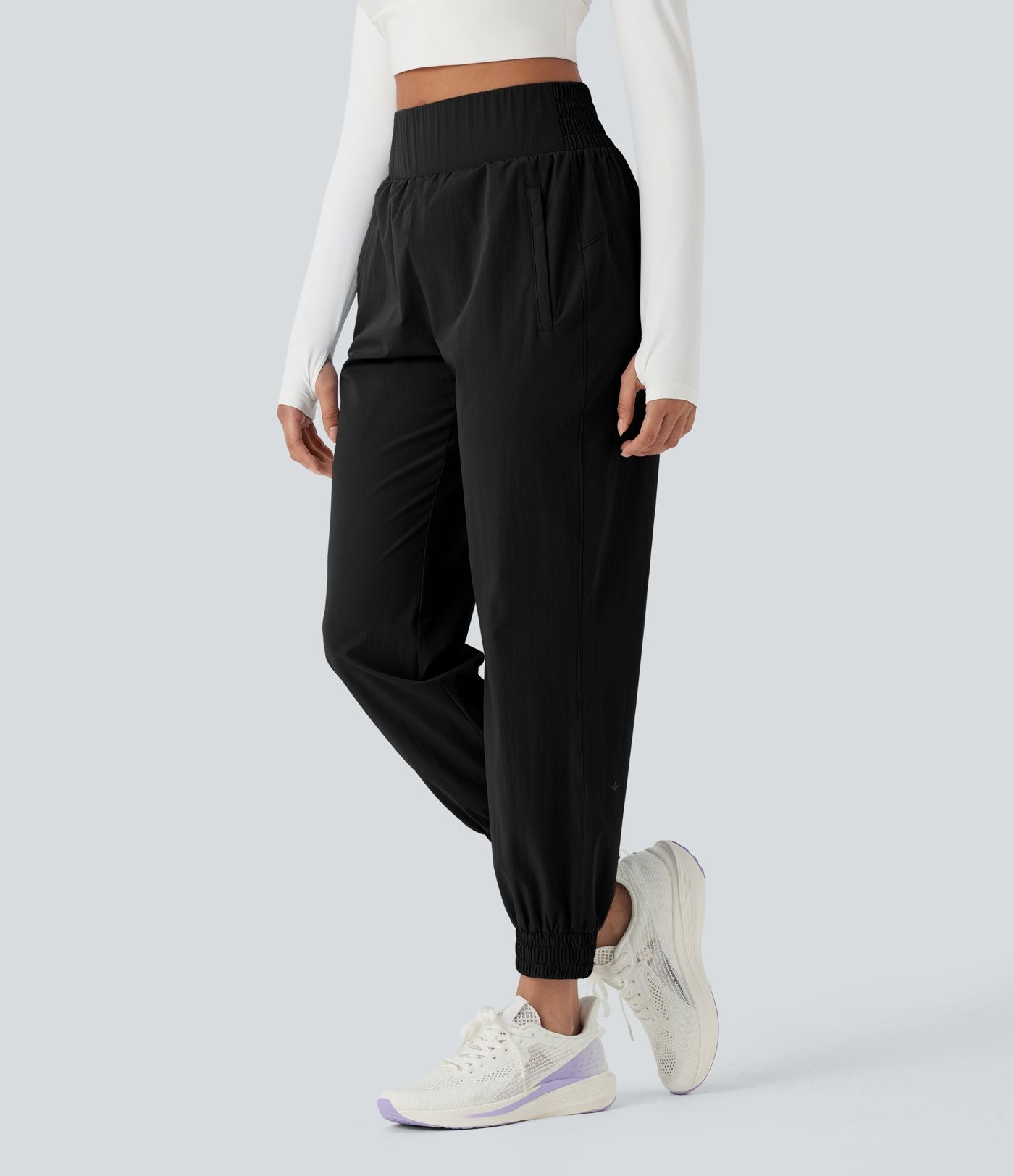 Jogging randonnée taille haute poches zippées